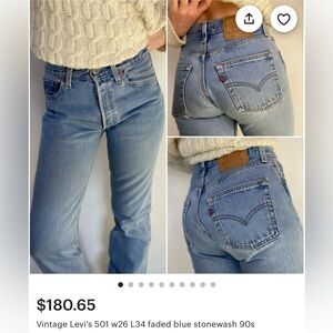 Amazing quality vintage Levi’s from the 90’s